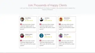 Responsive Testimonial Section Using Bootstrap