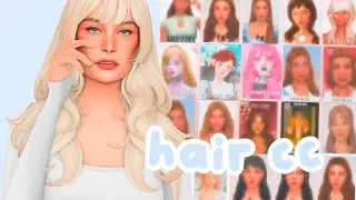 NEW MAXIS MATCH HAIRS + CC Links 💖 | Sims 4: Custom Content Haul