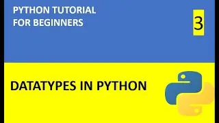 Python Tutorial 3 : Datatypes in Python with Example