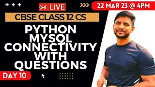 Python MySQL Connectivity | Interface with Python | Live