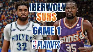 TIMBERWOLVES vs SUNS GAME 1 - 2024 NBA PLAYOFFS - NBA 2K24 (PS5) [4K UHD]