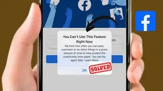 Fixed✔️: Facebook login error you can't use this feature right now we limit how often you can post