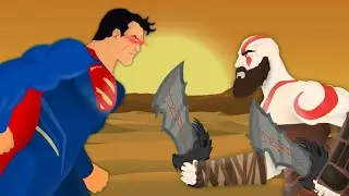 Superman vs Kratos