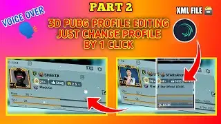 Viral 3D Profile Move and Writing Auto Name ID Number | PUBG MOBILE NEW 3D PROFILE EDITING TUTORIAL
