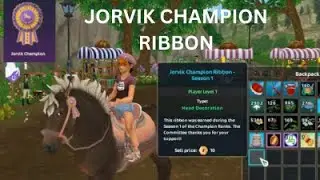 star stable/JORVIK CHAMPION RIBBON !