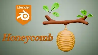 Make a Honeycomb in Blender [TIMELAPSE]