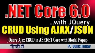 09. jQuery Ajax CRUD in ASP NET Core with Modal Popup in Hindi