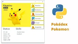 How to make a Pokedex app in Python | Python Projects #pythonprojects