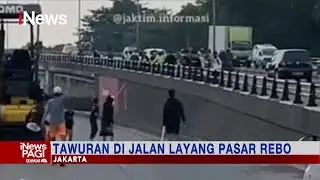 Tawuran di Jalan Layang Pasar Rebo, Jakarta Timur 