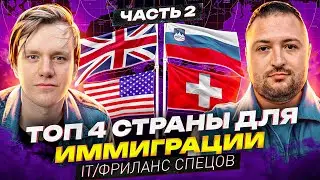 ТОП 4 страны для ИММИГРАЦИИ IT/Фриланс спецов | Digital nomad visa | Exceptional Talent | Green Card