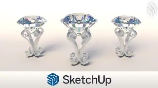 3D Modeling Diamond [SketchUp Tutorial]