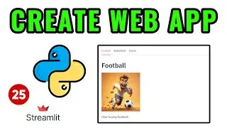 st.Tabs - Web App with Python Streamlit Lesson 25