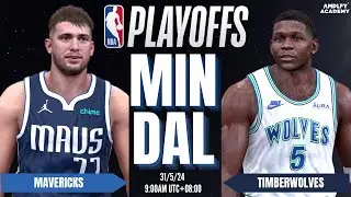 MAVERICKS (5) vs TIMBERWOLVES (3) | 2024 WCF GAME 5 | NBA 2K ULTRA REALISTIC GRAPHICS | K4RL