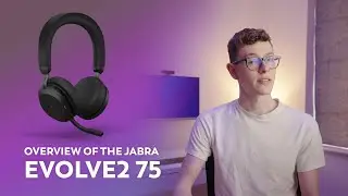 A QUICK First Look at the JABRA EVOLVE2 75 Noise Cancelling Headset for Microsoft Teams