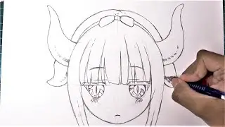 How TO Draw A Dragon LoLi - kanna kobayashi | Easy Drawing Tutorial