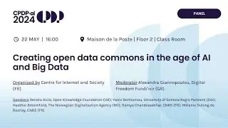 CPDP.ai 2024 - Creating Open Data Commons in the Age of AI and Big Data