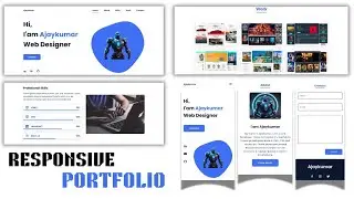 How to Create a Responsive Portfolio website using html css Js Full Tutorial Beginners to Advanced