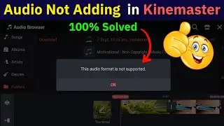 Kinemaster Problem - This Audio Format is Not Supported | Kinemaster Audio Add Problem Solved
