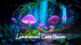 Luminescent Cave Haven: Tranquil Night Symphony for Deep Sleep & Melatonin Release