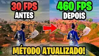 🚨COMO *AUMENTAR MUITO* o FPS e REDUZIR INPUTLAG no FORTNITE TEMPORADA 4! RODAR FORTNITE em PC FRACO!