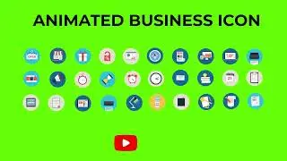 Animated Business Icon | Green Screen | After Effects | Motion Graphics