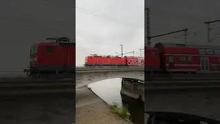 Dresden S-Bahn train on a bridge across Elbe river 🇩🇪