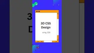 3D design using CSS #new #htmlcss #trending #coding #roblox #css #code #frontenddeveloper