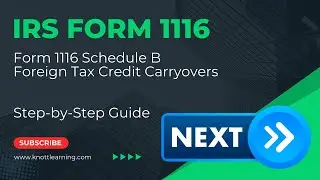 How to Fill in Schedule B of Form 1116 for Foreign Tax Credit (FTC) Carryovers