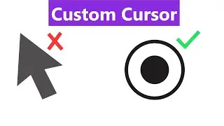 Cursor Magic: Creating a Custom Mouse Cursor with HTML, CSS, and JavaScript | #huxnwebdev