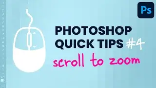 Zoom With Scroll Wheel Photoshop Quick Tips #shorts