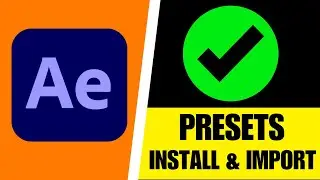 How to Import Your Presets to After Effects (2024)
