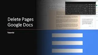 How to Delete a Page in Google Docs