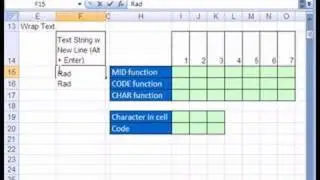 YTL Excel #121: CHAR & CODE & MID functions