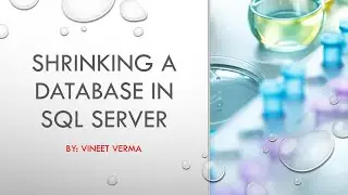 Shrinking a Database in SQL Server