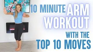 10 Minute Arm Workout - 10 of the Best Arms Exercise for Women - Easy to follow home workout