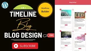 How To Create Timeline Blog Design In WordPress YouTube