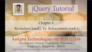 jQuery 4 - Difference between $(window).load() and $(document).ready()