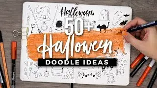 50+ Halloween Doodle Ideas! SPOOKY DOODLE WITH ME | 