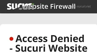 Access Denied - Sucuri Website Firewall bypass without sub-domain use in sql injection