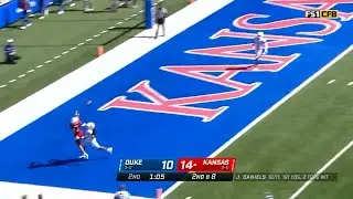 Kansas QB Jalon Daniels throws a dime 2022 College Football