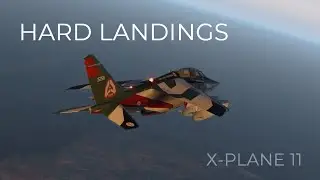 X-Plane 11 | 5 Attempts to landing an Alphajet | Ultra-realistic Scenery | 4K