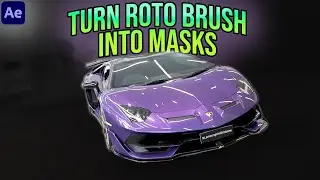 How to Turn Roto Brush into Masks in After Effects