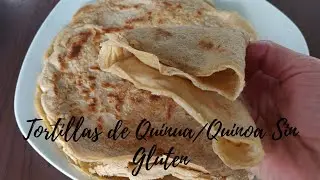 ¡Reemplaza al Pan! / Tortillas de Quinua/ 3 Ingredientes/Sin Huevos/Sin Lácteos/Receta Vegana🍃