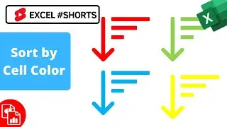 Sort Column by Cell Color - Excel #Shorts