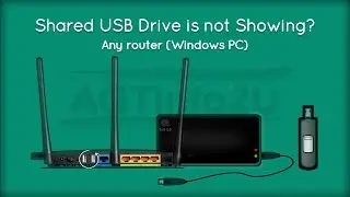 Any router shared usb drive error and solution windows 10 (usb drive not showing in network folder)