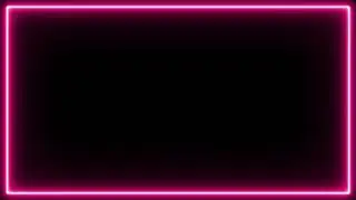 frame neon lights no copyrights | glowing flicker neon lights frame animation