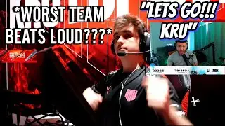 Tarik Reacts to KRU Beating LOUD Dominating them | LOUD vs KRÜ | VCT.
