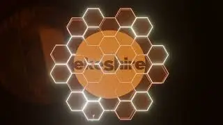 ekeshire hexagons lights logo video