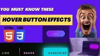 3 CSS Button Animations You Must Know | CSS Animation | HTML CSS