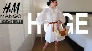 HUGE H&M MANGO TRY-ON HAUL Spring 2021 *new in